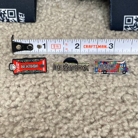 BeatBox Drink Cooler Koozies Pair Neoprene 500ml Square Carton With 3 Pins - Picture 2 of 5